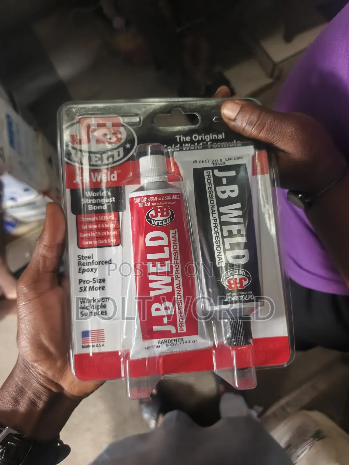 J B Weld Epoxy Big Size Original