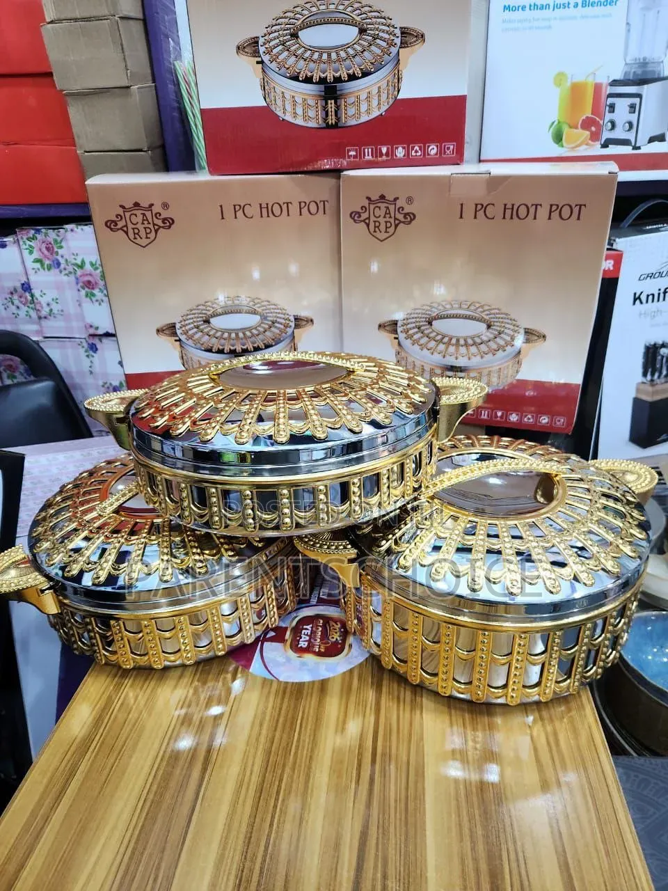 5.5l Gold Plated Food Warmer