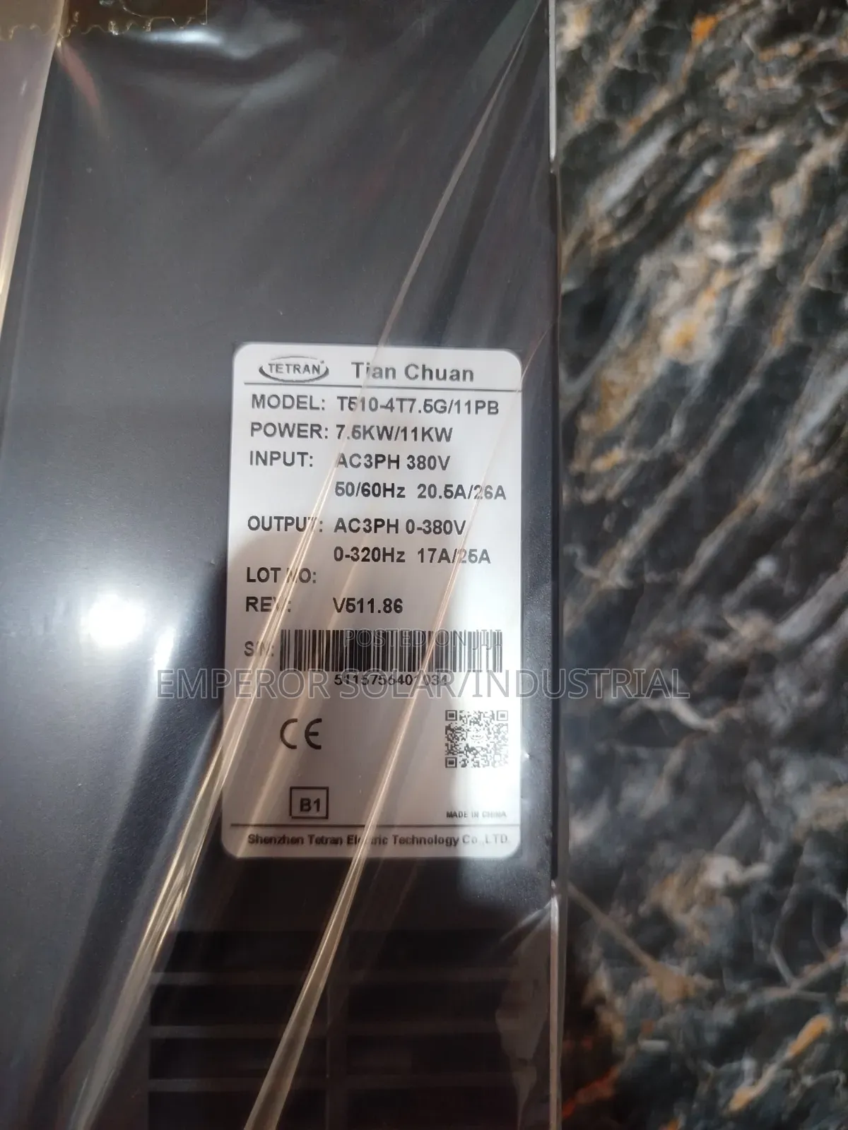Frequency Drive (Vfd) 7.5kw