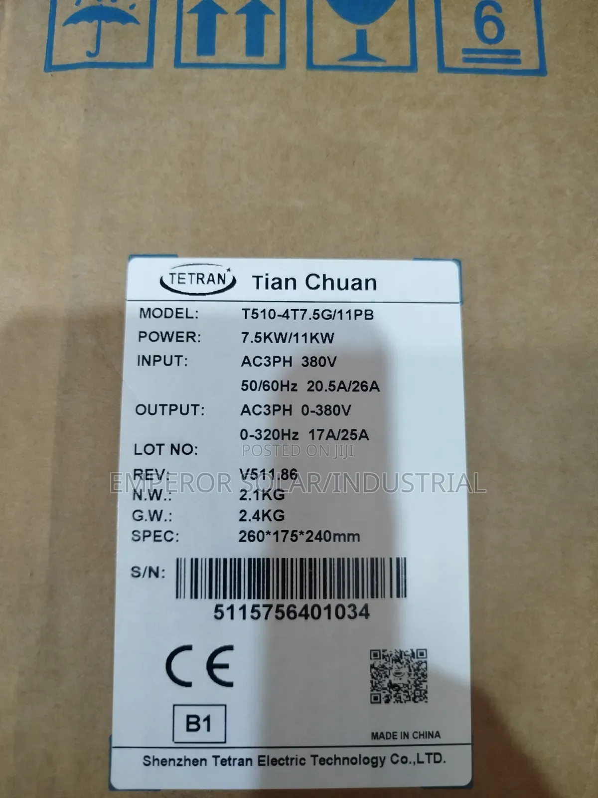 Frequency Drive (Vfd) 7.5kw