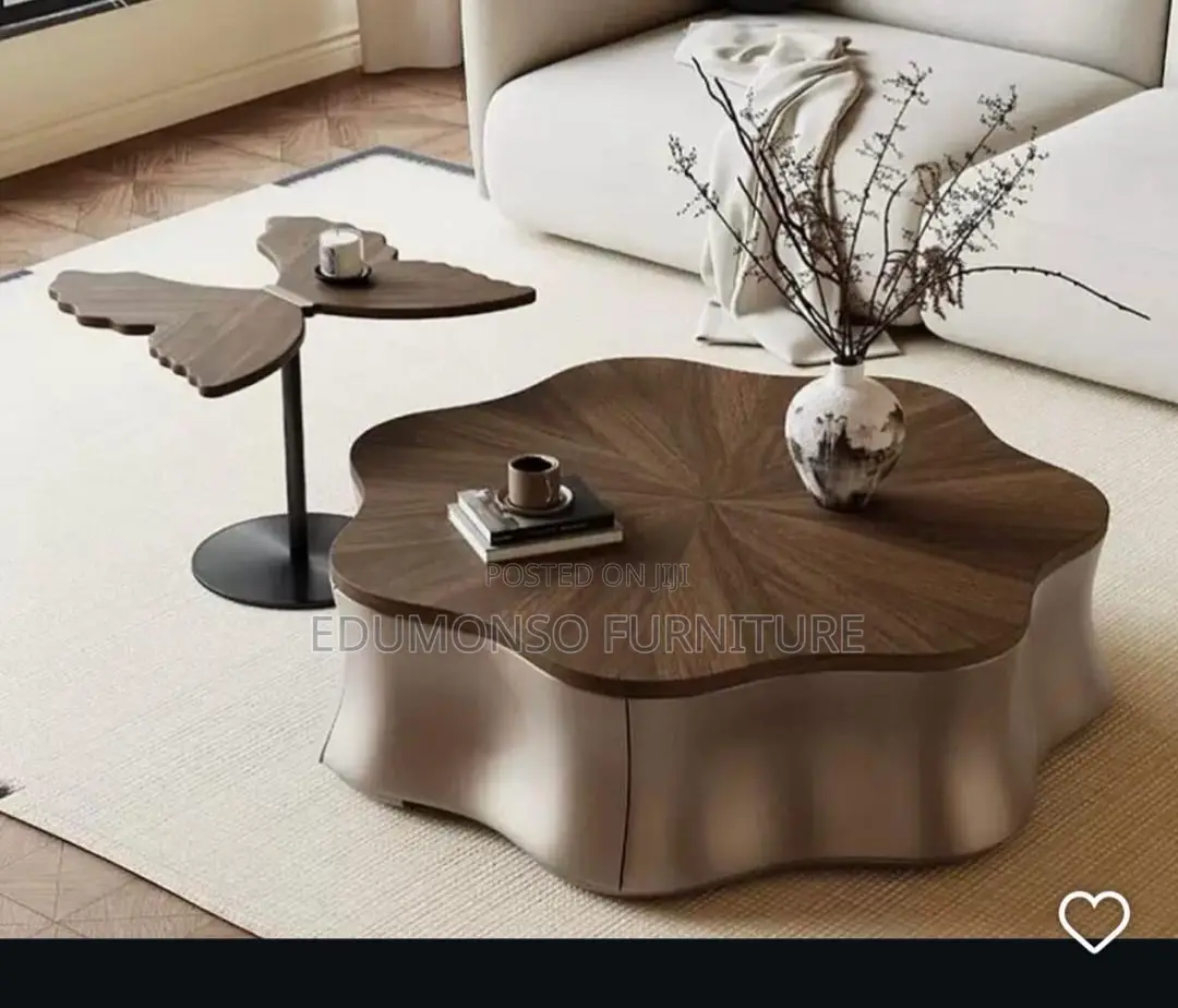 Luxury Wooden Living Room Coffee Center Table Single Side Stool