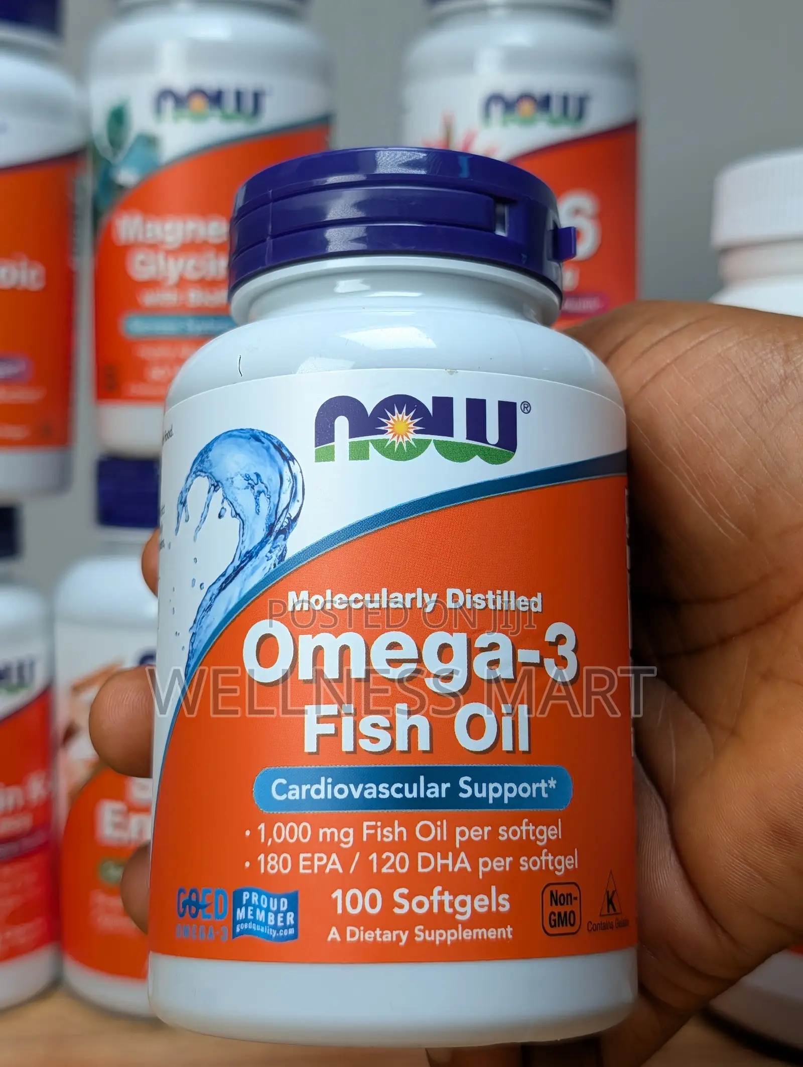 Now Foods Omega-3 Fish Oil 1000mg | 100 Softgels | U.S.A Original