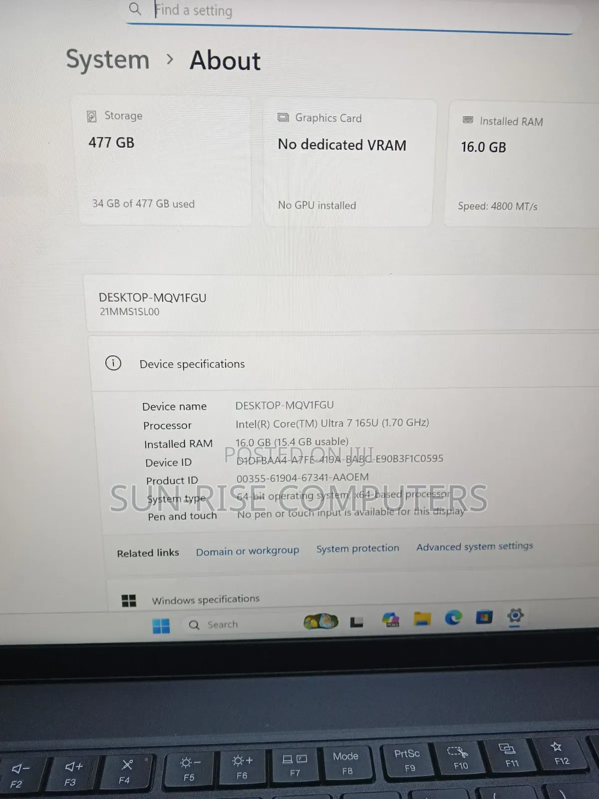 Laptop Lenovo ThinkPad T14 G4 16GB Intel Core Ultra 7 SSD 512GB