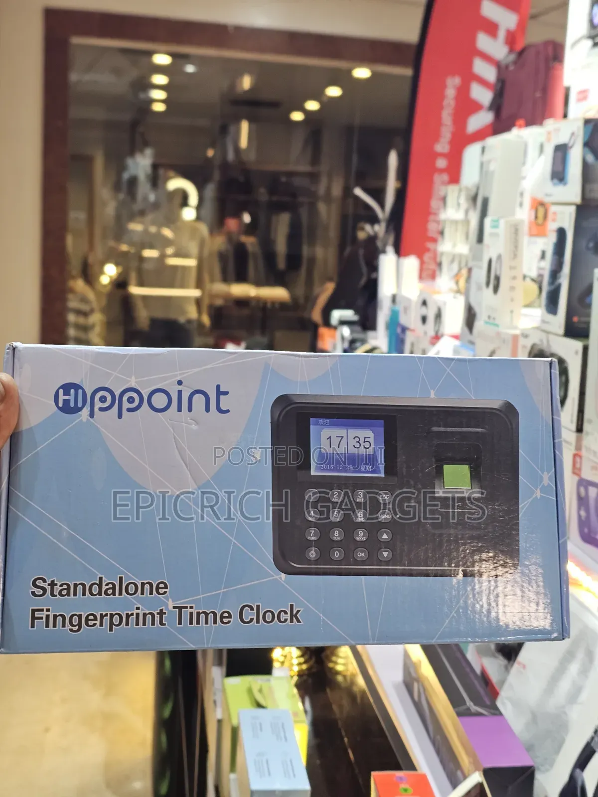 Hippoint Standalone Fingerprint Time Clock Attendance