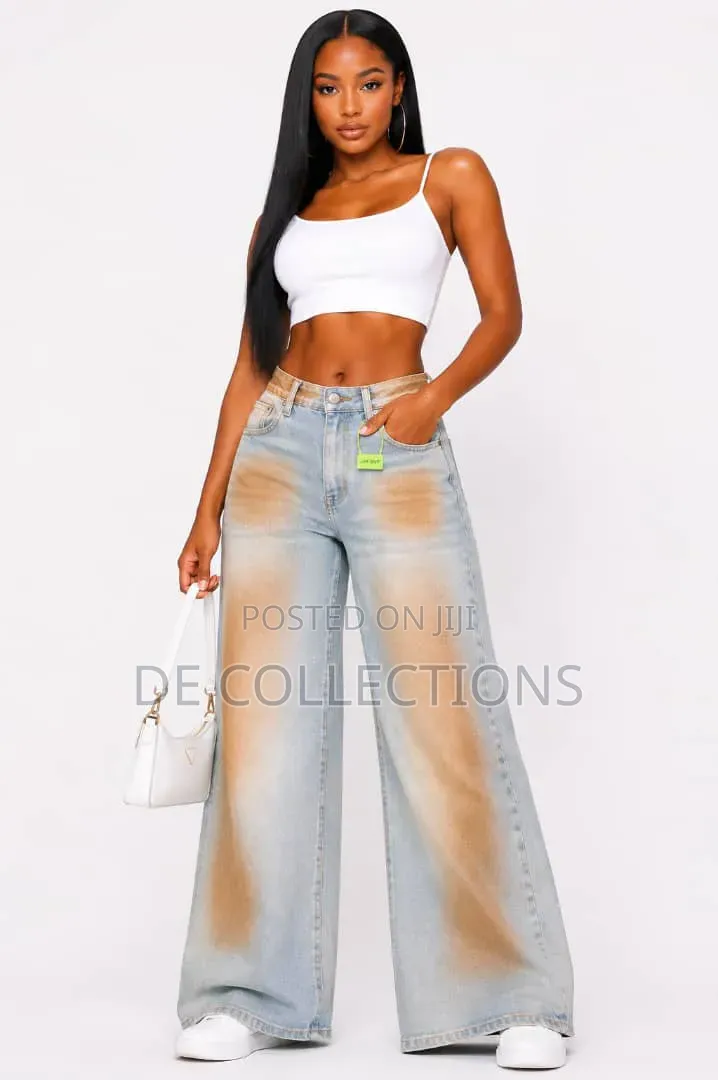 Flower Designer and Plain Jeans in Different Sizes