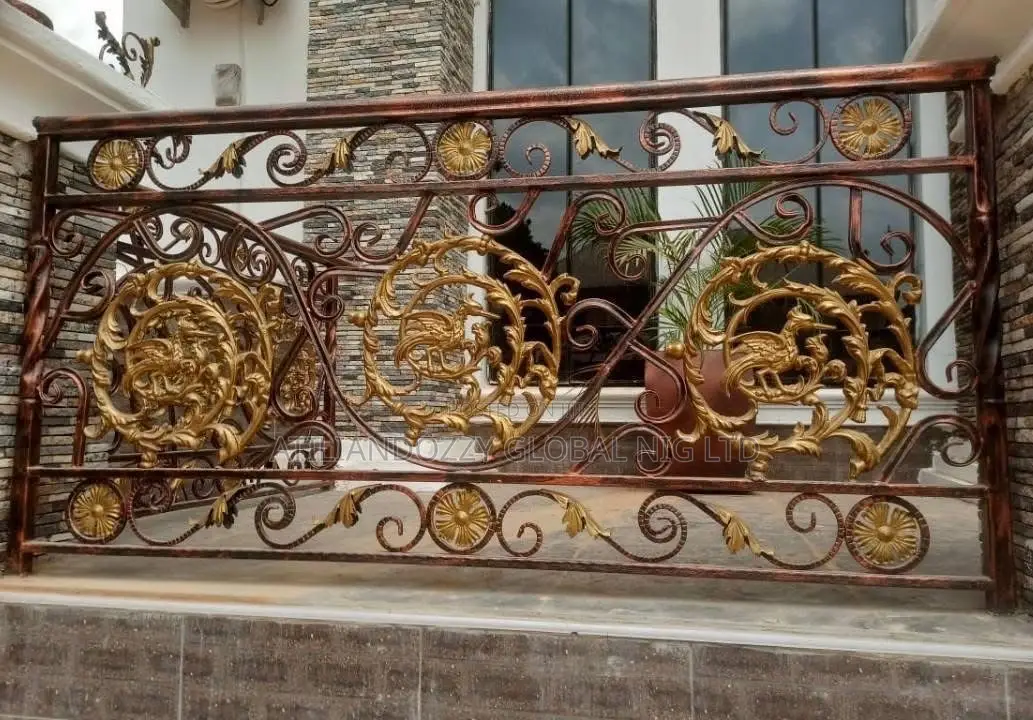 Ornamented Wrought Iron Rails