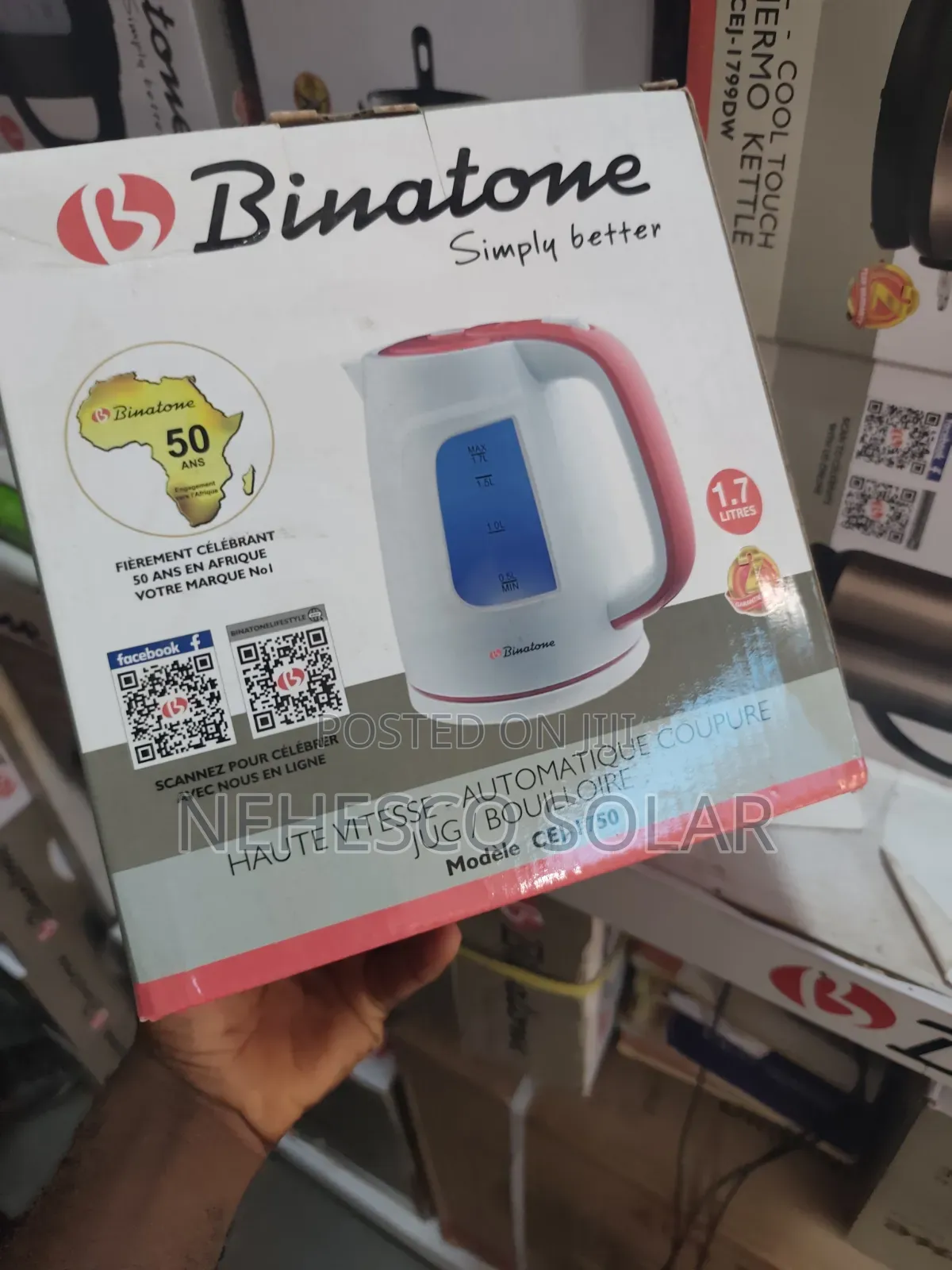 Original Binatone Auto Stop Kettle – 1.7 Litres