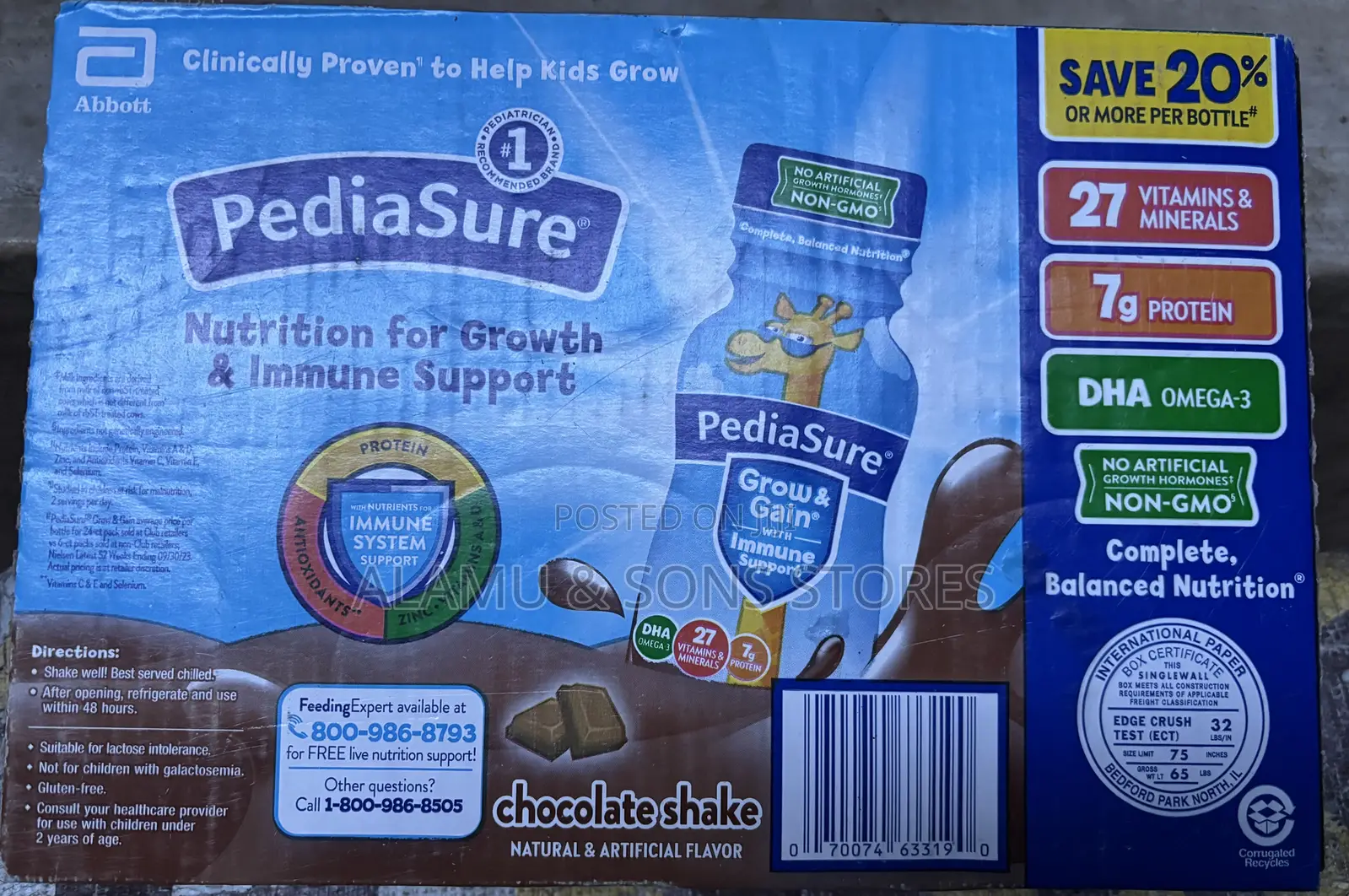 Pediasure Grow Gain Shake. Available in All Flavors.