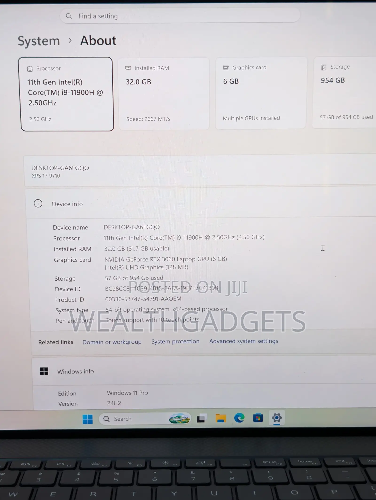 Laptop Dell XPS 17 9720 32GB Intel Core i9 SSD 1T