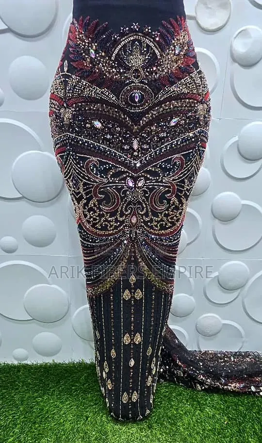 Embroidered Beaded Lace