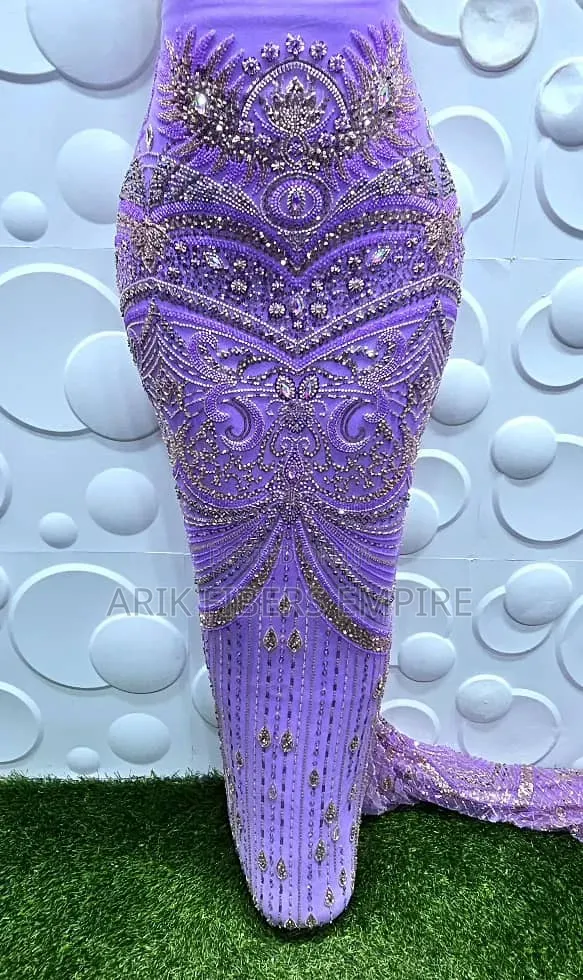Embroidered Beaded Lace