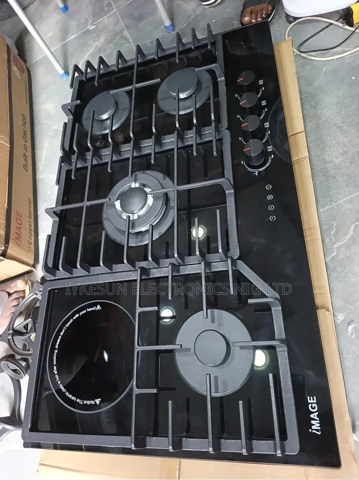 Original Image Built-in 4+1 Gas Digital Control Electric Cooker Hob