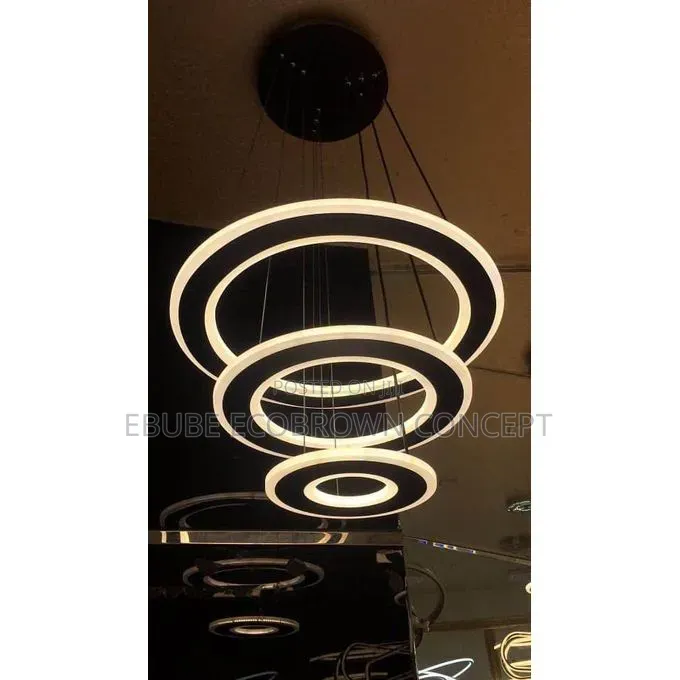 3 Rings Chandelier Led Light Available Unbreakable Modern Lightings