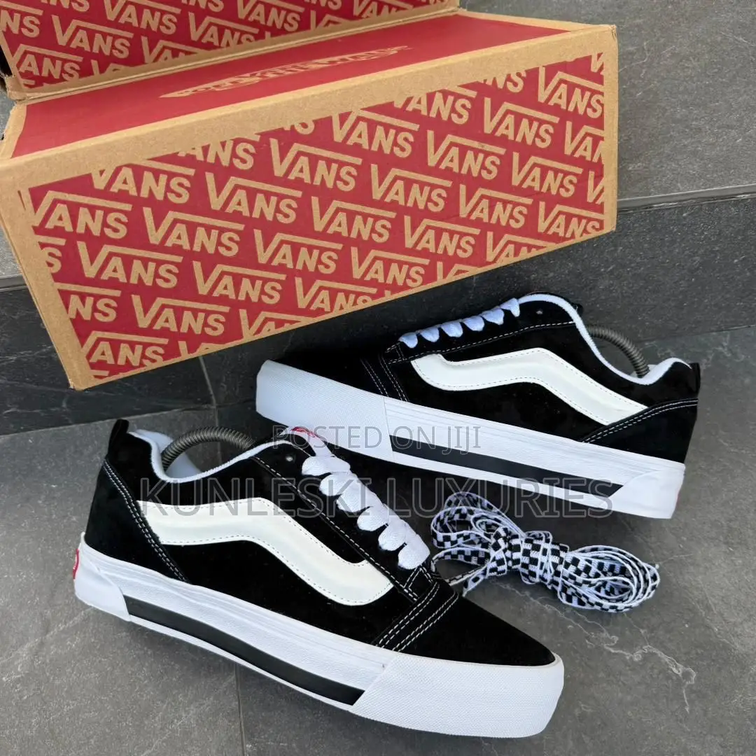 Original Vans Knu Stack Nostalgia Black / White Sneakers