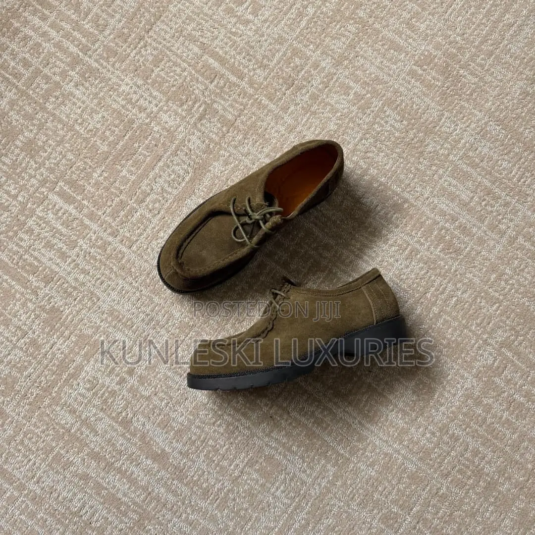 Original the Modified Clarks Tassel Extend Brown / Olive Green Shoes