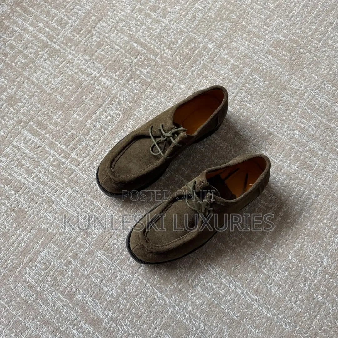 Original the Modified Clarks Tassel Extend Brown / Olive Green Shoes