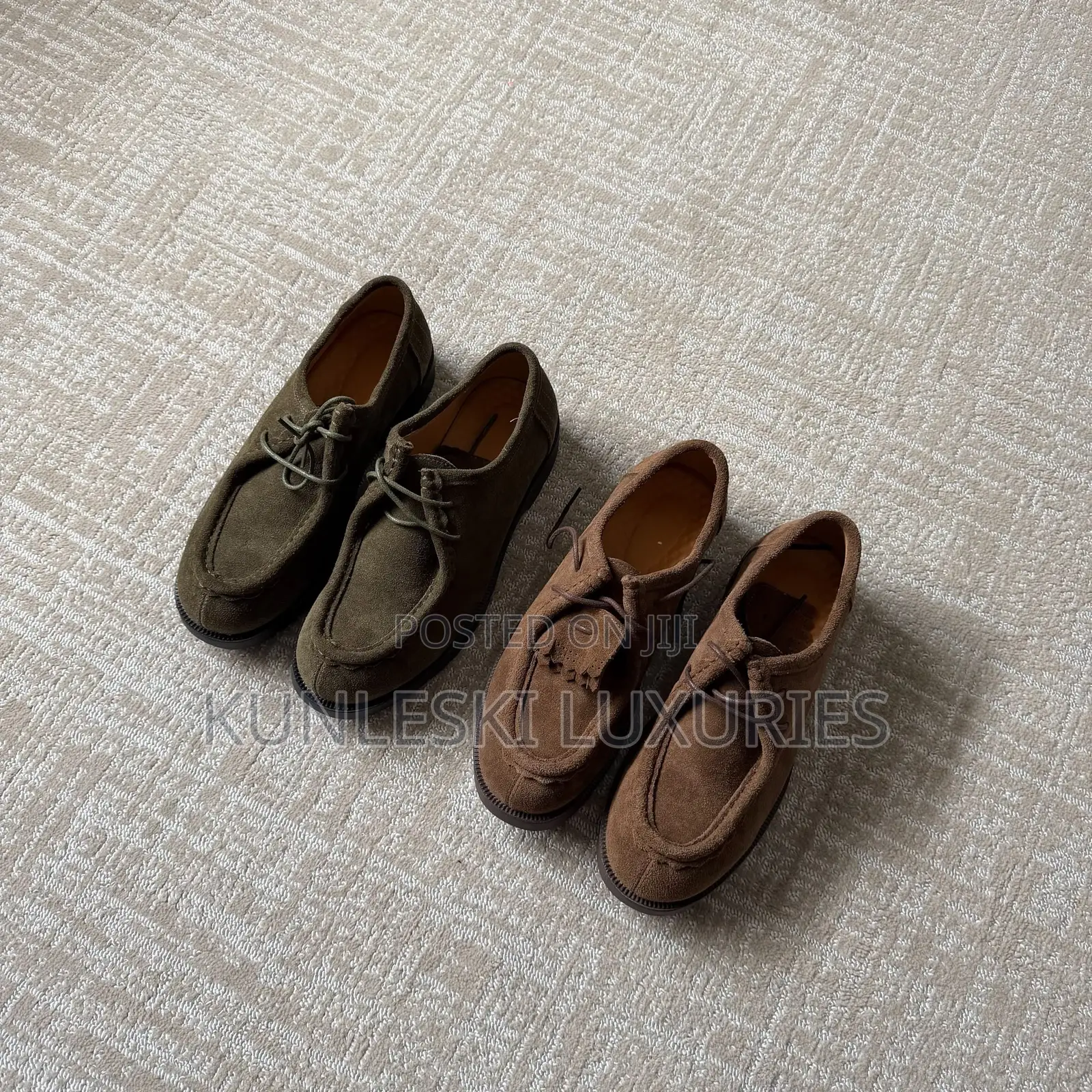 Original the Modified Clarks Tassel Extend Brown / Olive Green Shoes