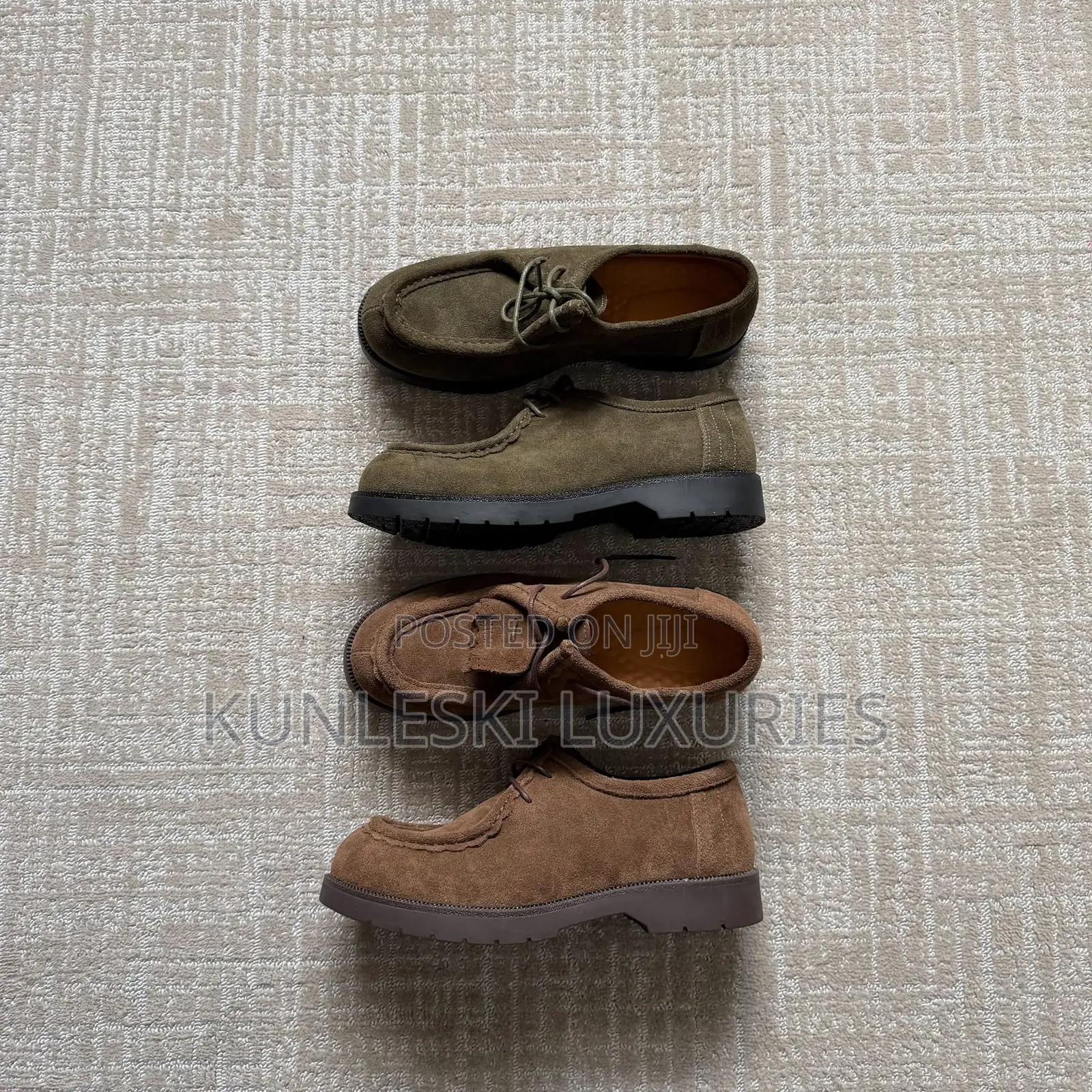 Original the Modified Clarks Tassel Extend Brown / Olive Green Shoes