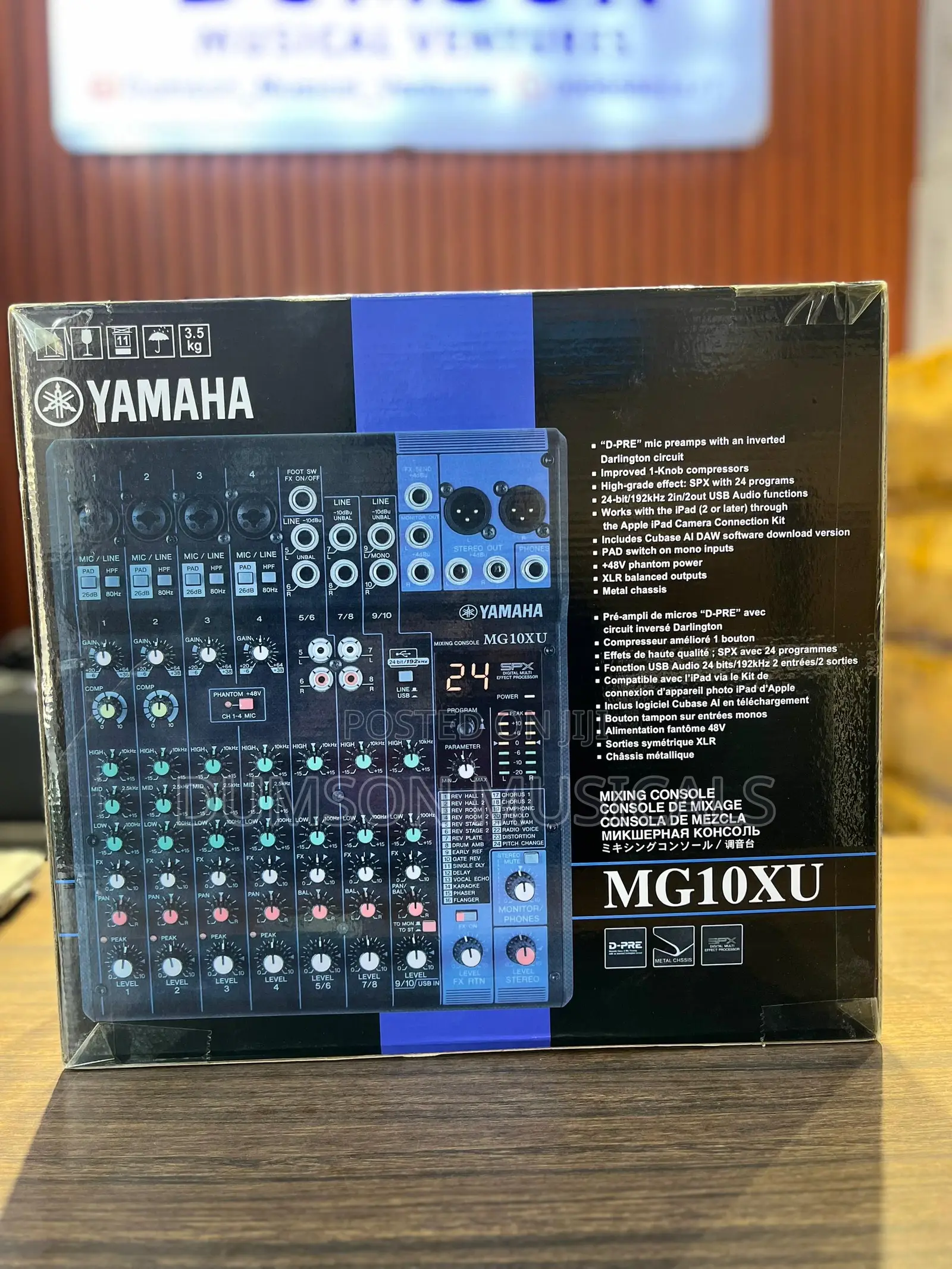 Yamaha Mg10xu Mixer With Effects and Usb Connectivity