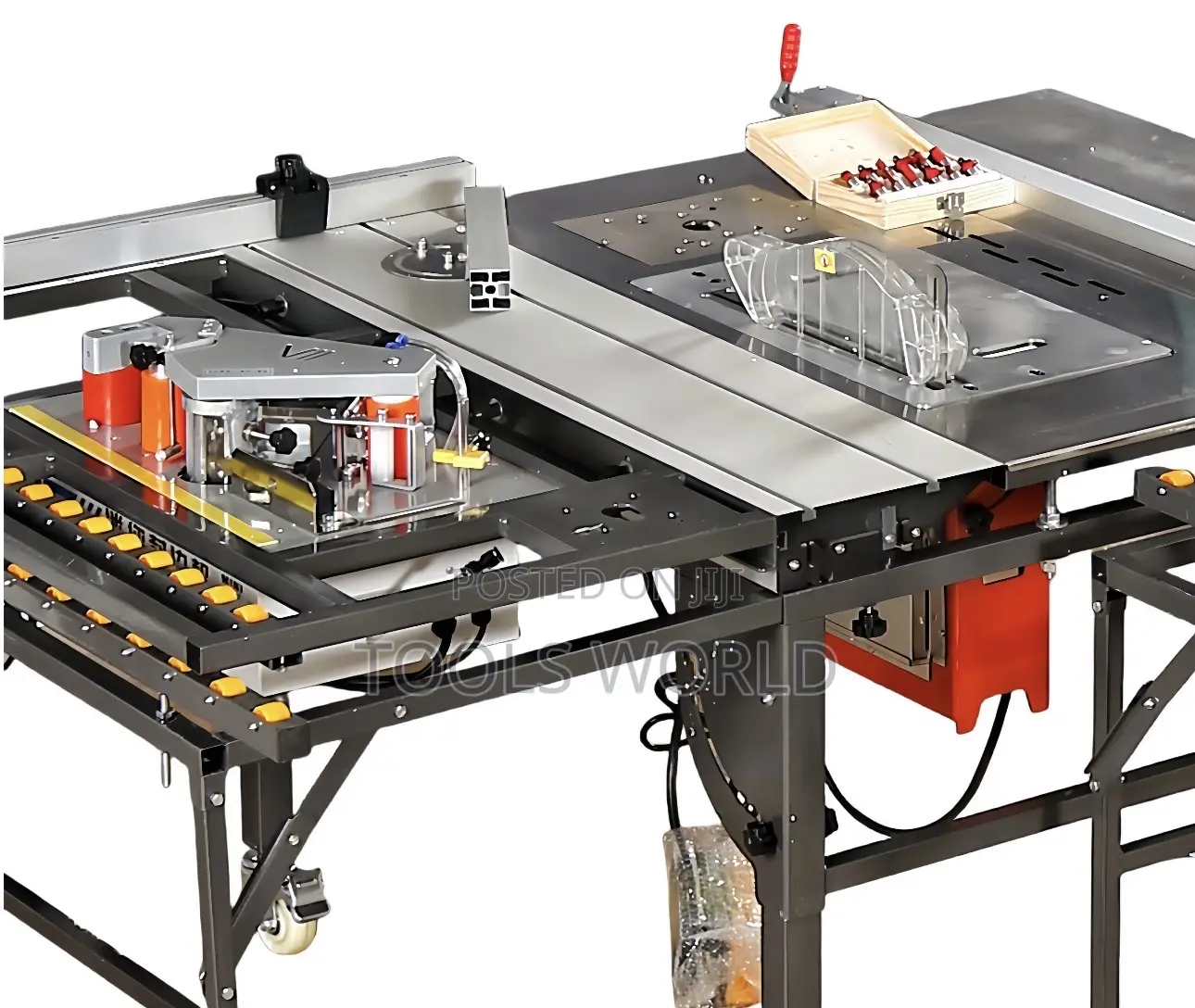 5-in-1 Portable Sliding Table Saw With Edge Bander Palm Router