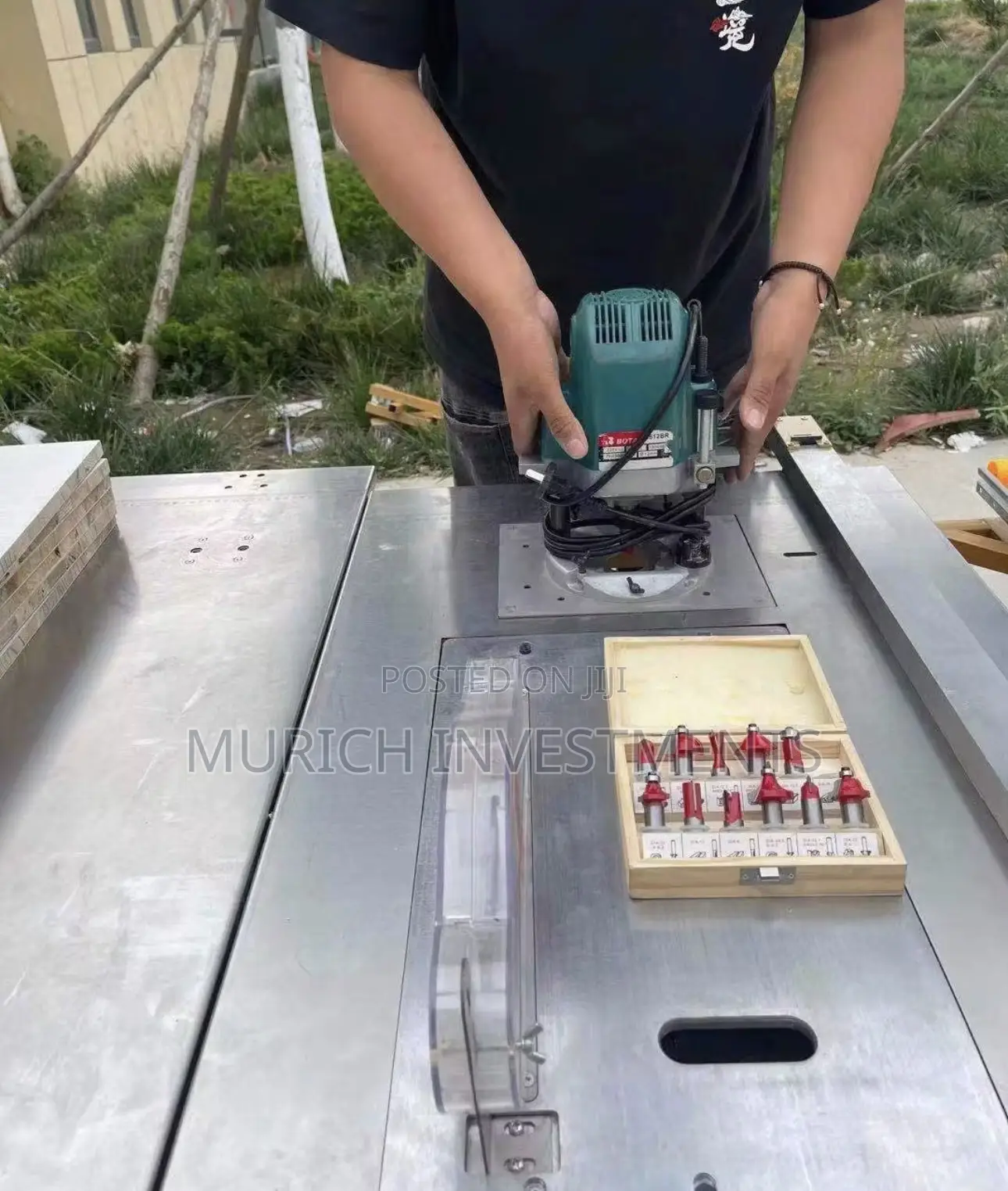 5-in-1 Sliding Table Saw With Edge Bander, Router Palm Router – 220v