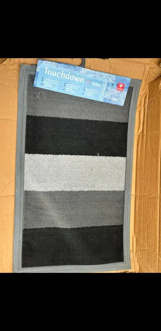 ​Premium Heavy-Duty Striped Door Foot Mats–