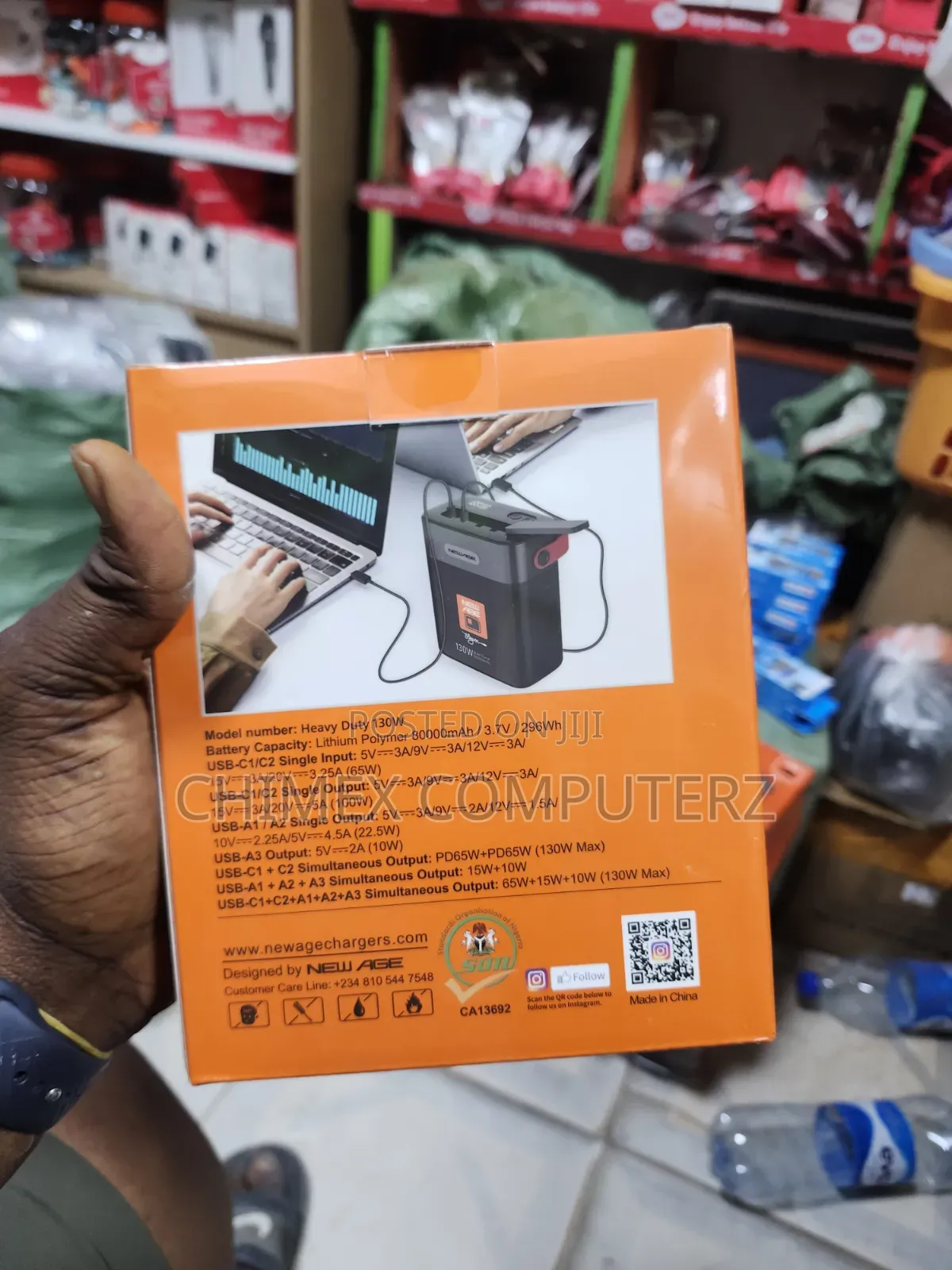 Newage 80000mah (130w) Power Bank