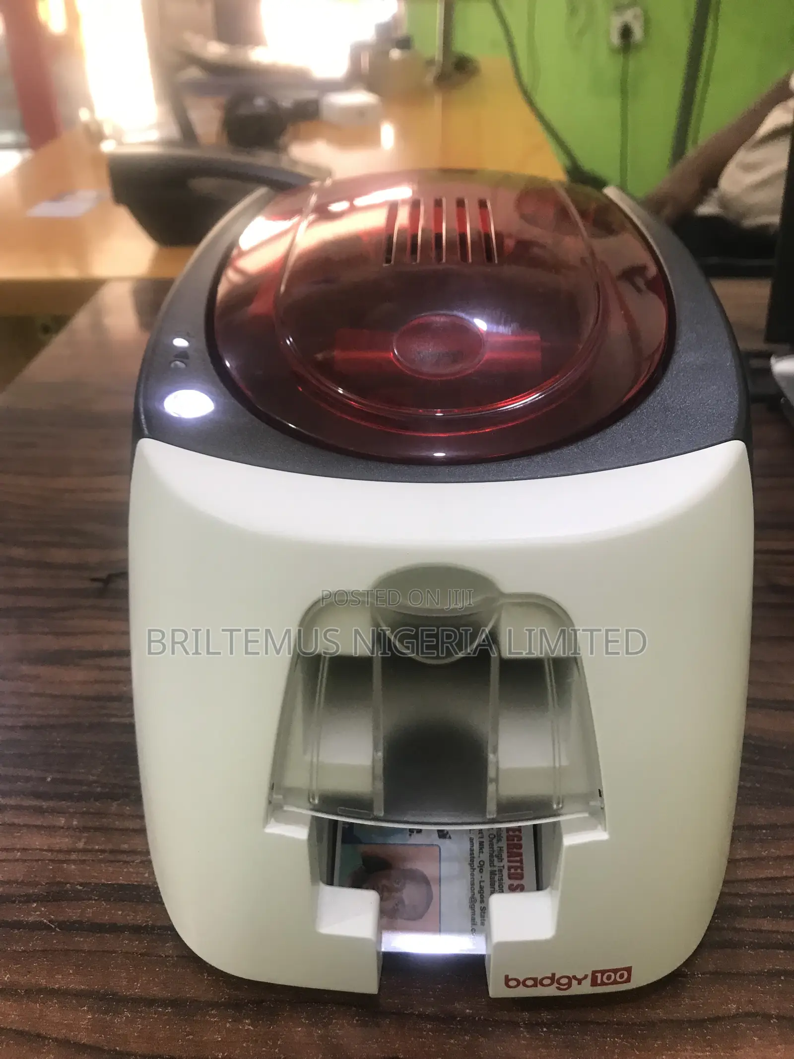 Brand New Evolis Badgy 100 Single Sided Plastic Id Card Printer