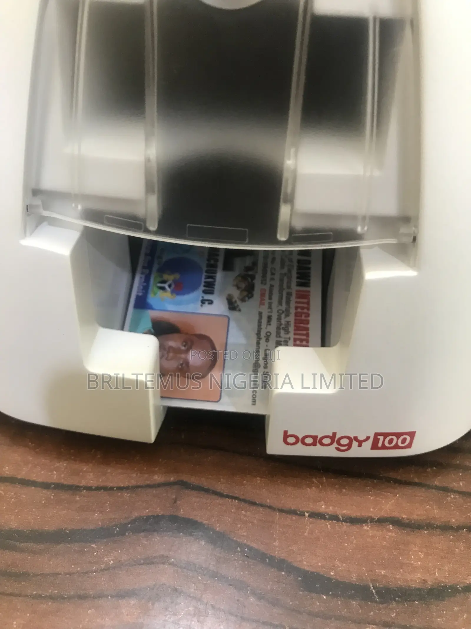 Brand New Evolis Badgy 100 Single Sided Plastic Id Card Printer