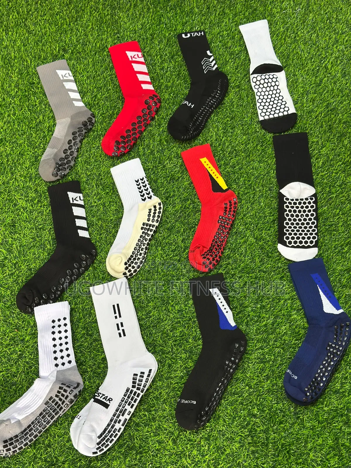 Athletic Grip Socks Feature Silica