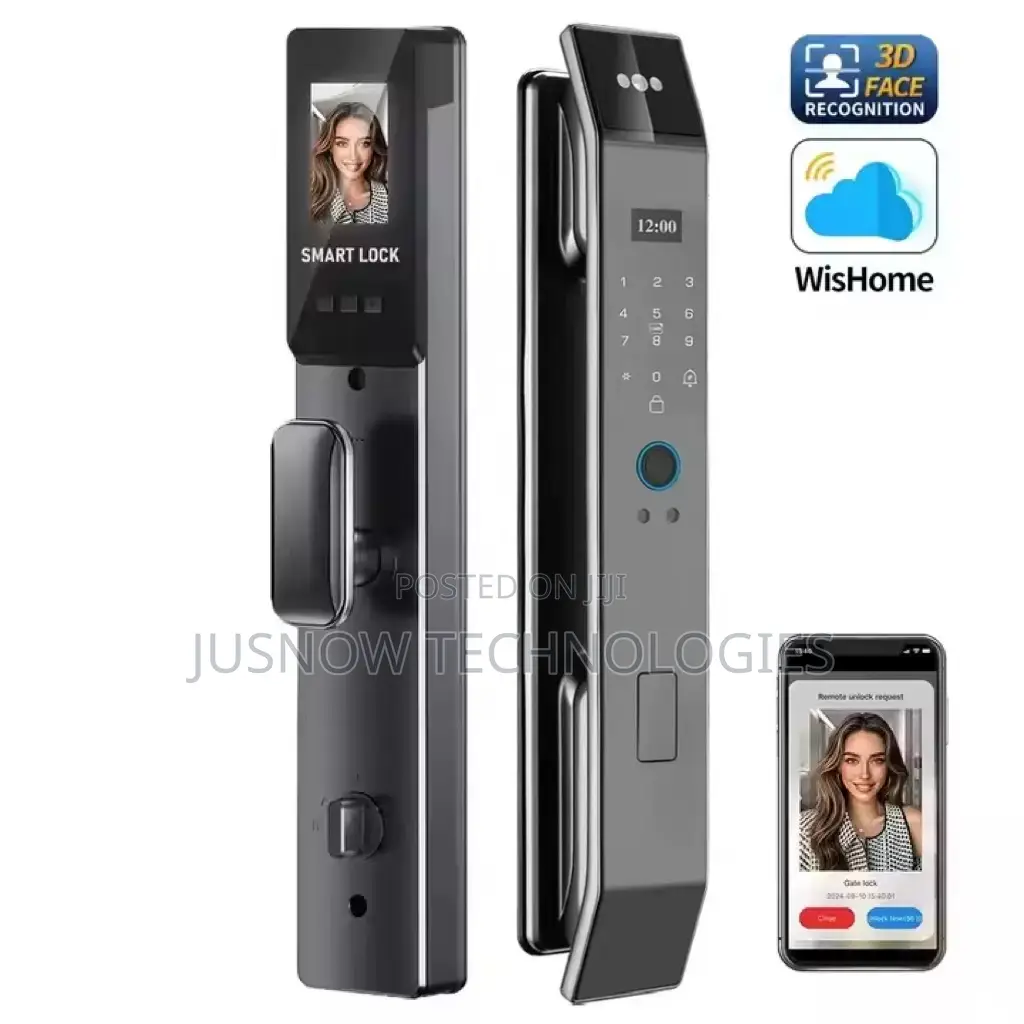 Smart Door Lock – Fingerprint, Password, Card App Control