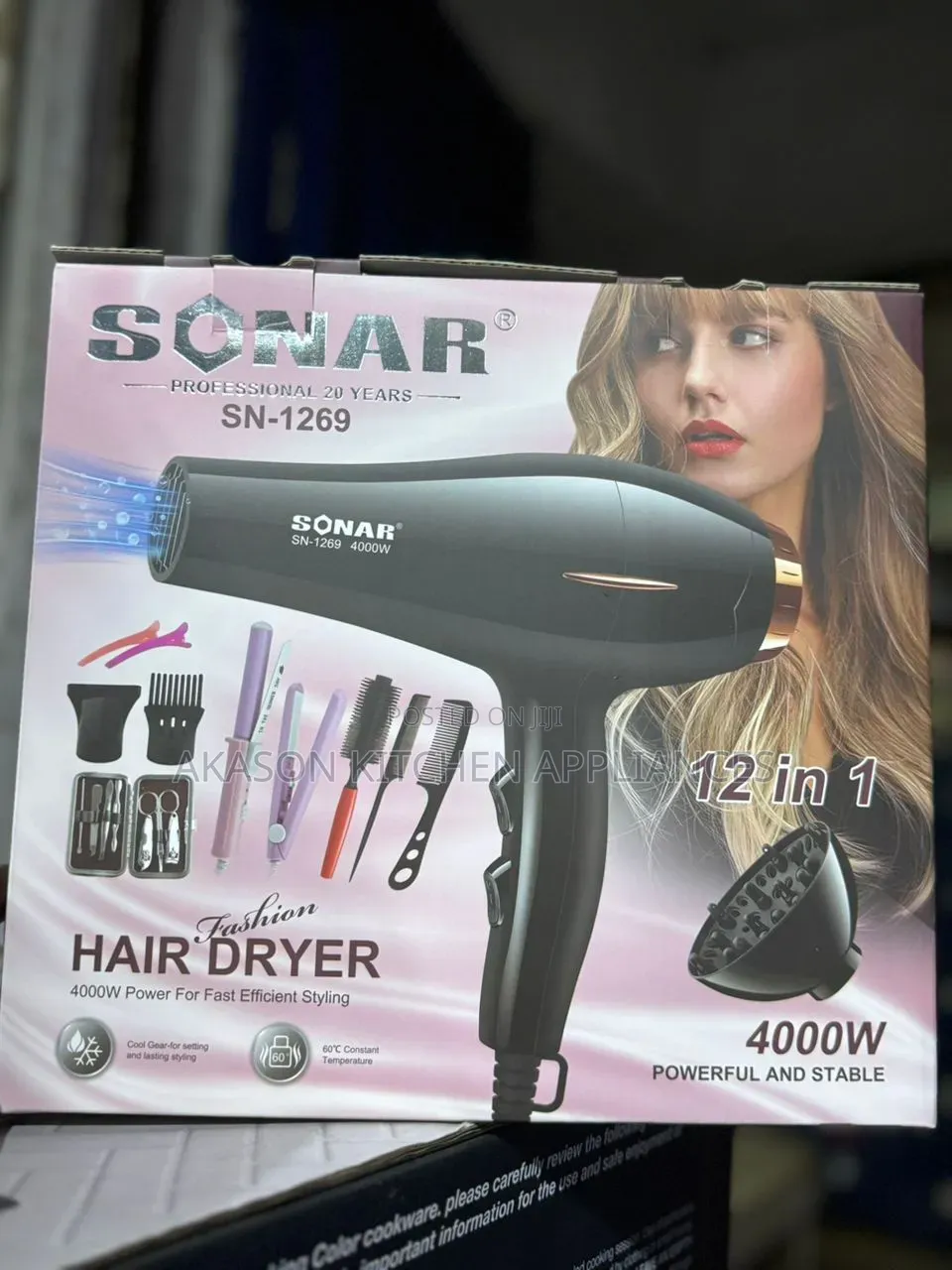 12 in 1 Sonar Complete Hair Dryer and Hair Care