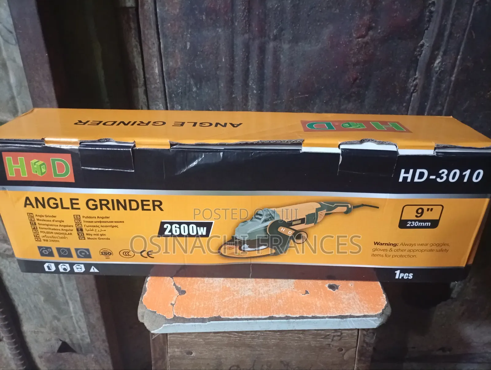 9" Hd Original Angle Grinding Machine 2600w