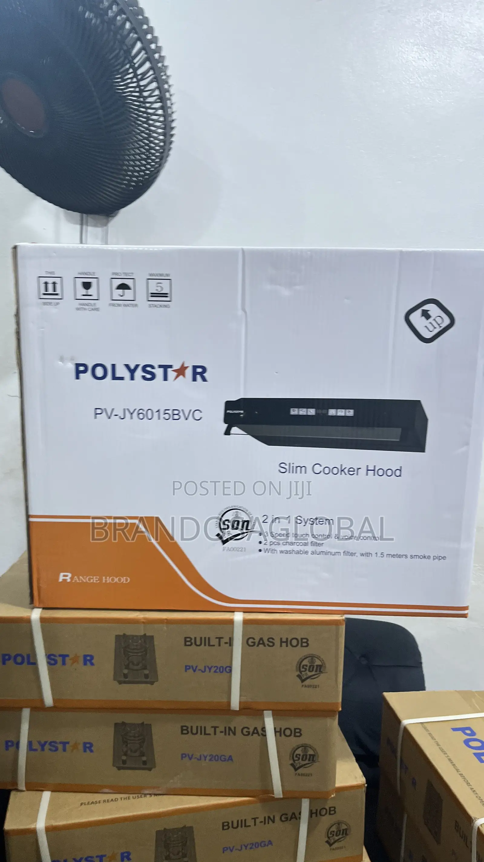 Polystar Slim Cooker Hood Pv-Jy6015bvc–Premium Smoke Extraction Unit