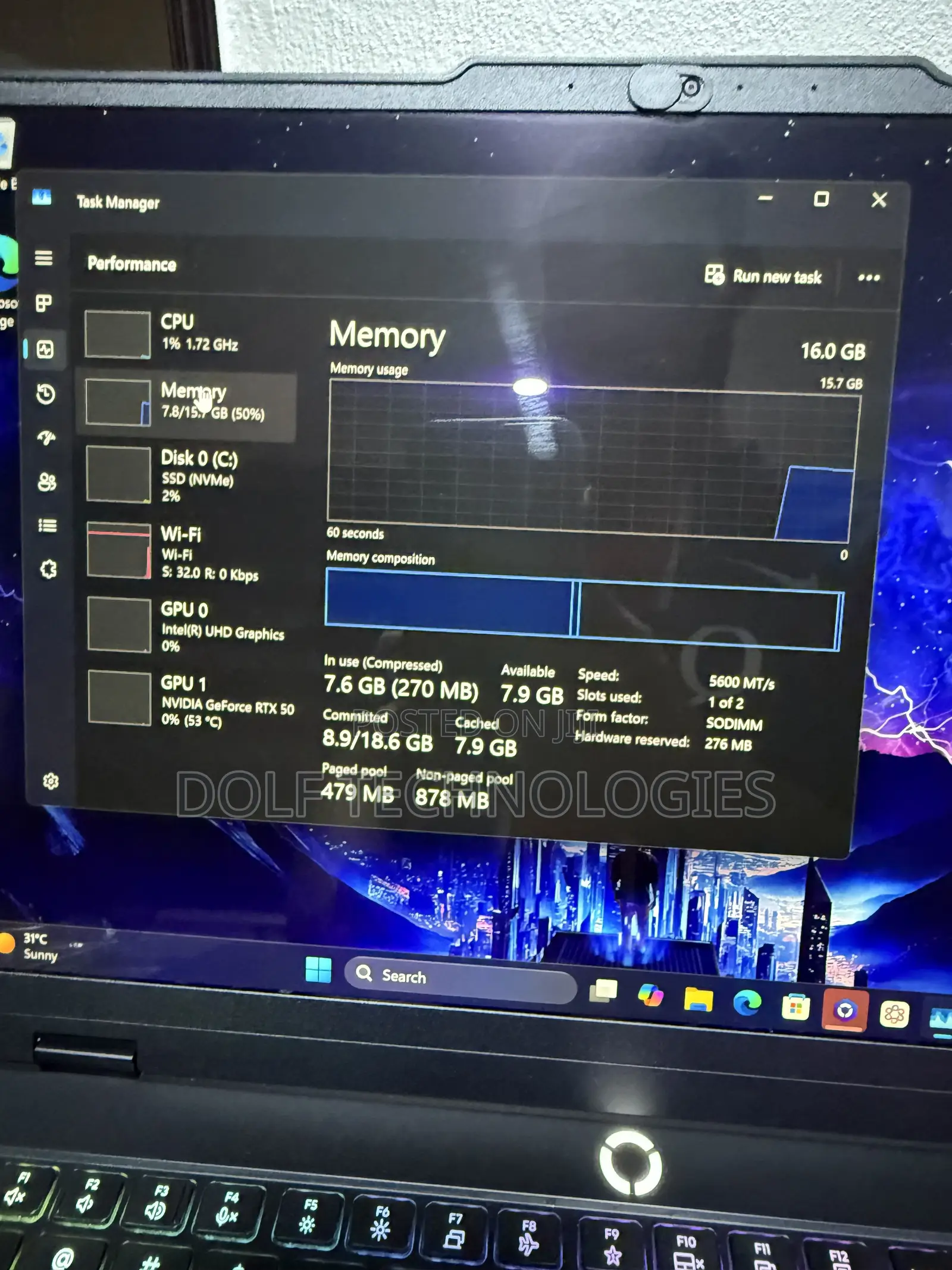 Laptop Lenovo Legion 5 32GB Intel Core i9 SSD 1T