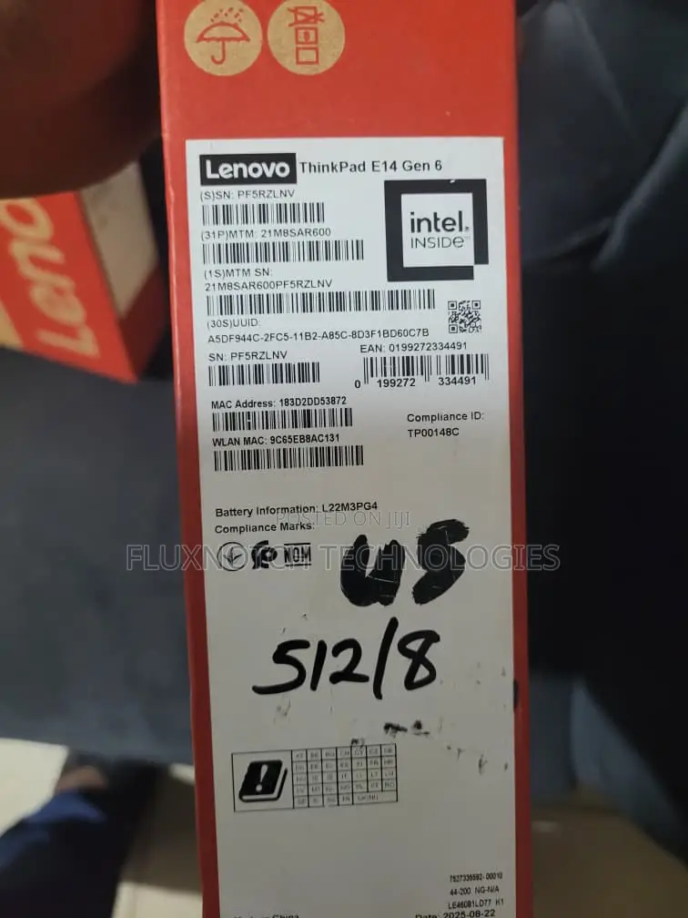New Laptop Lenovo ThinkPad E14 Gen 6 8GB Intel Core Ultra 5 SSD 512GB