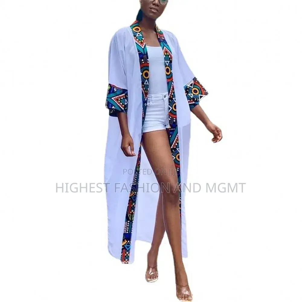 Long Chiffon and Print Dress