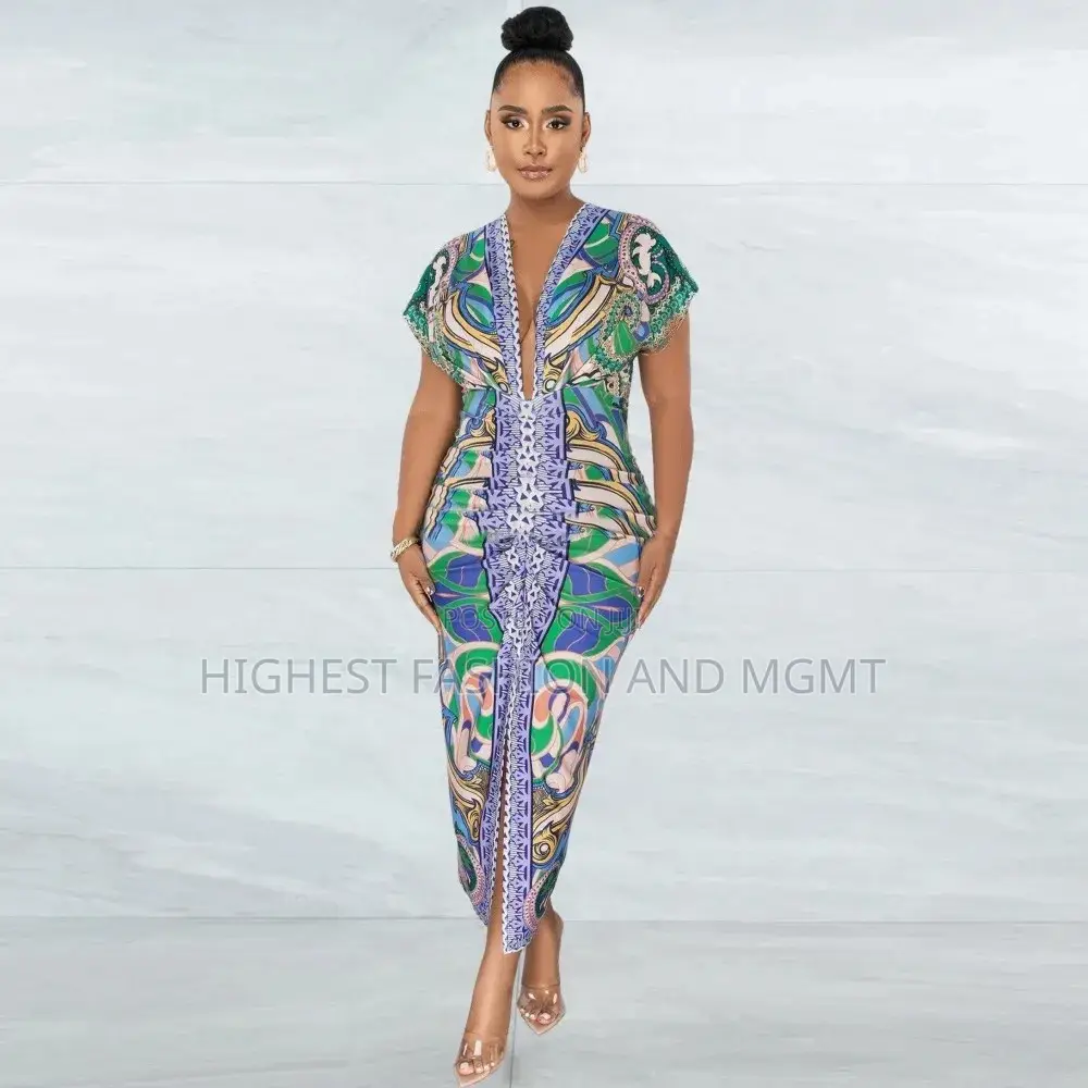 Premono Sleeve Long Dress