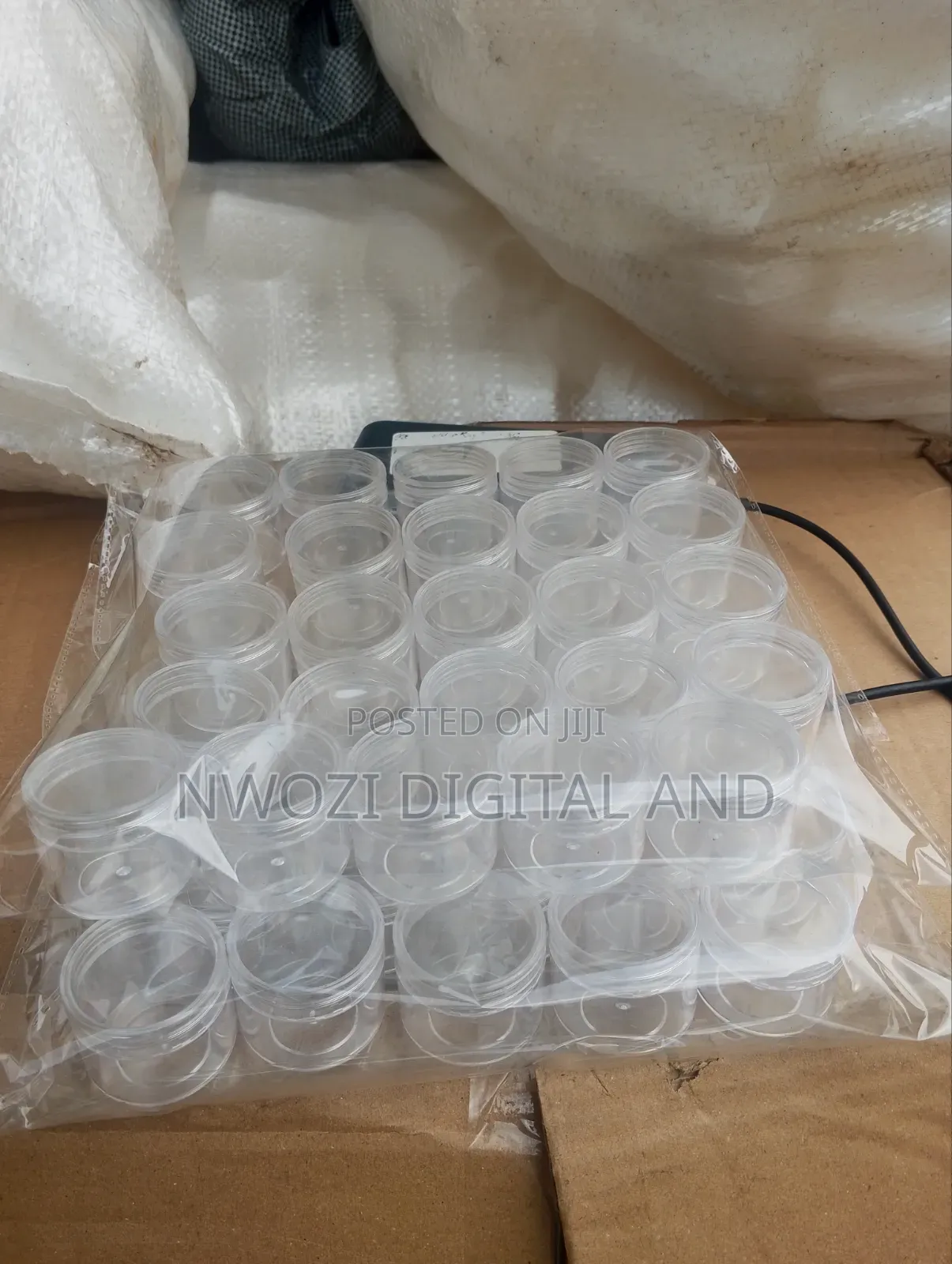 Clear Face Cream Jar