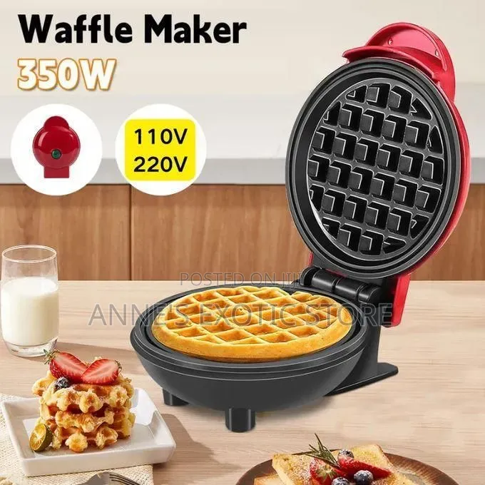Mini Electric Waffle Maker Non-Stick Breakfast Machine