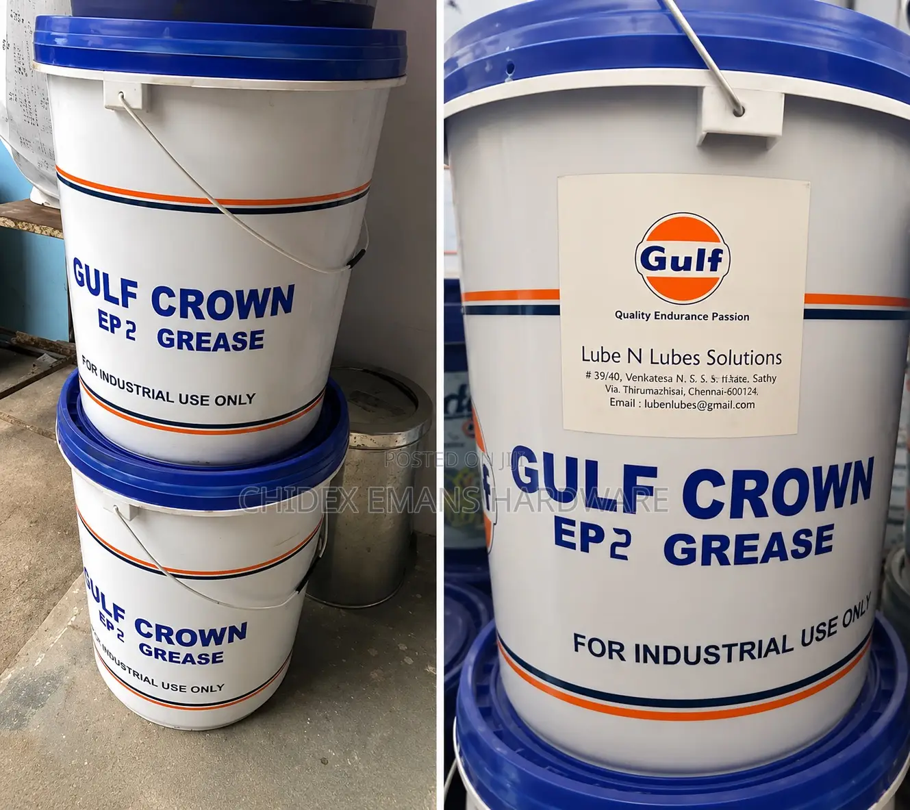 Gulf Crown Ep 2 Industrial Grease 20kg