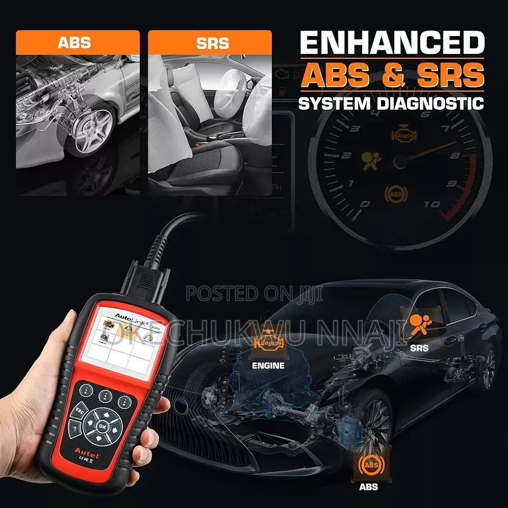 Abs/SRS + Can Obd2 Diagnostic Tool Al619