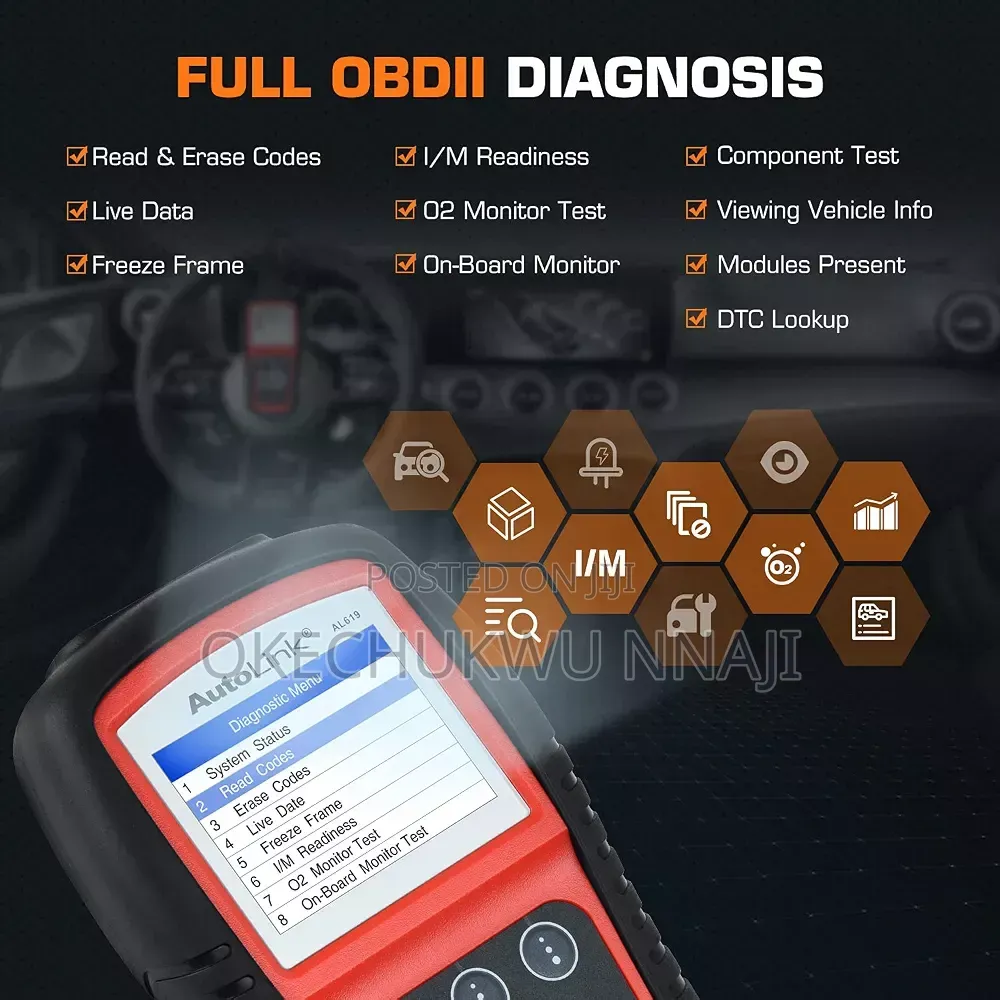 Abs/SRS + Can Obd2 Diagnostic Tool Al619