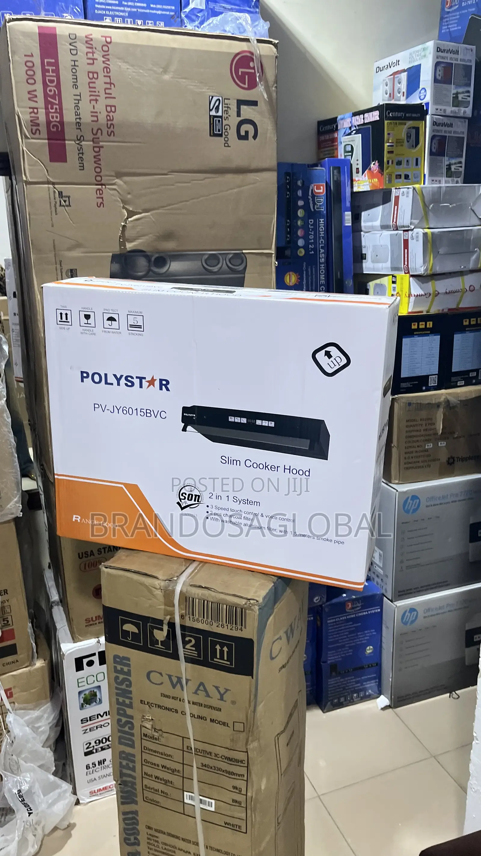 Polystar Slim Cooker Hood Pv-Jy6015bvc – Stylish Slim Extraction Hood