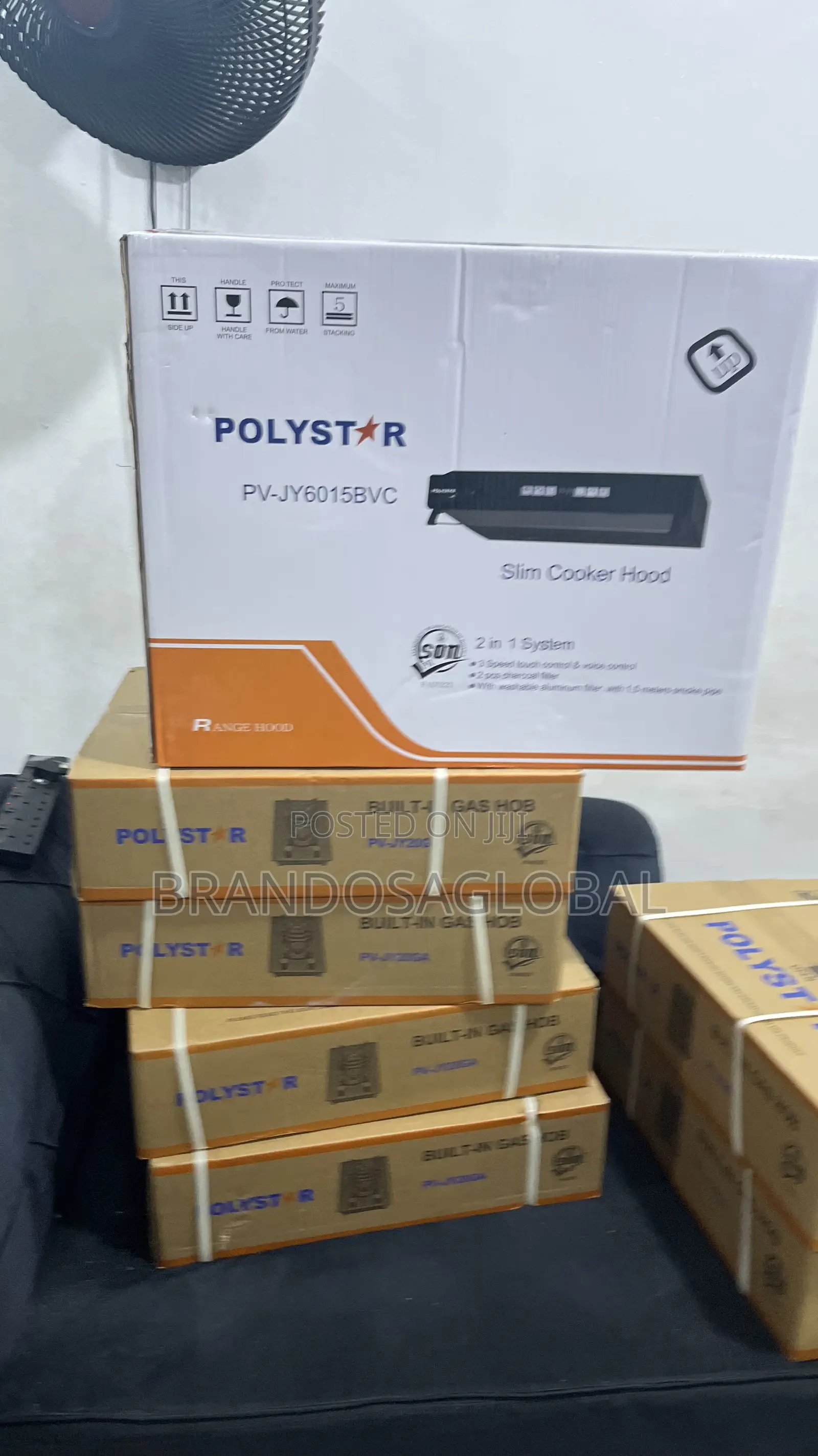 Polystar Slim Cooker Hood Pv-Jy6015bvc – Stylish Slim Extraction Hood