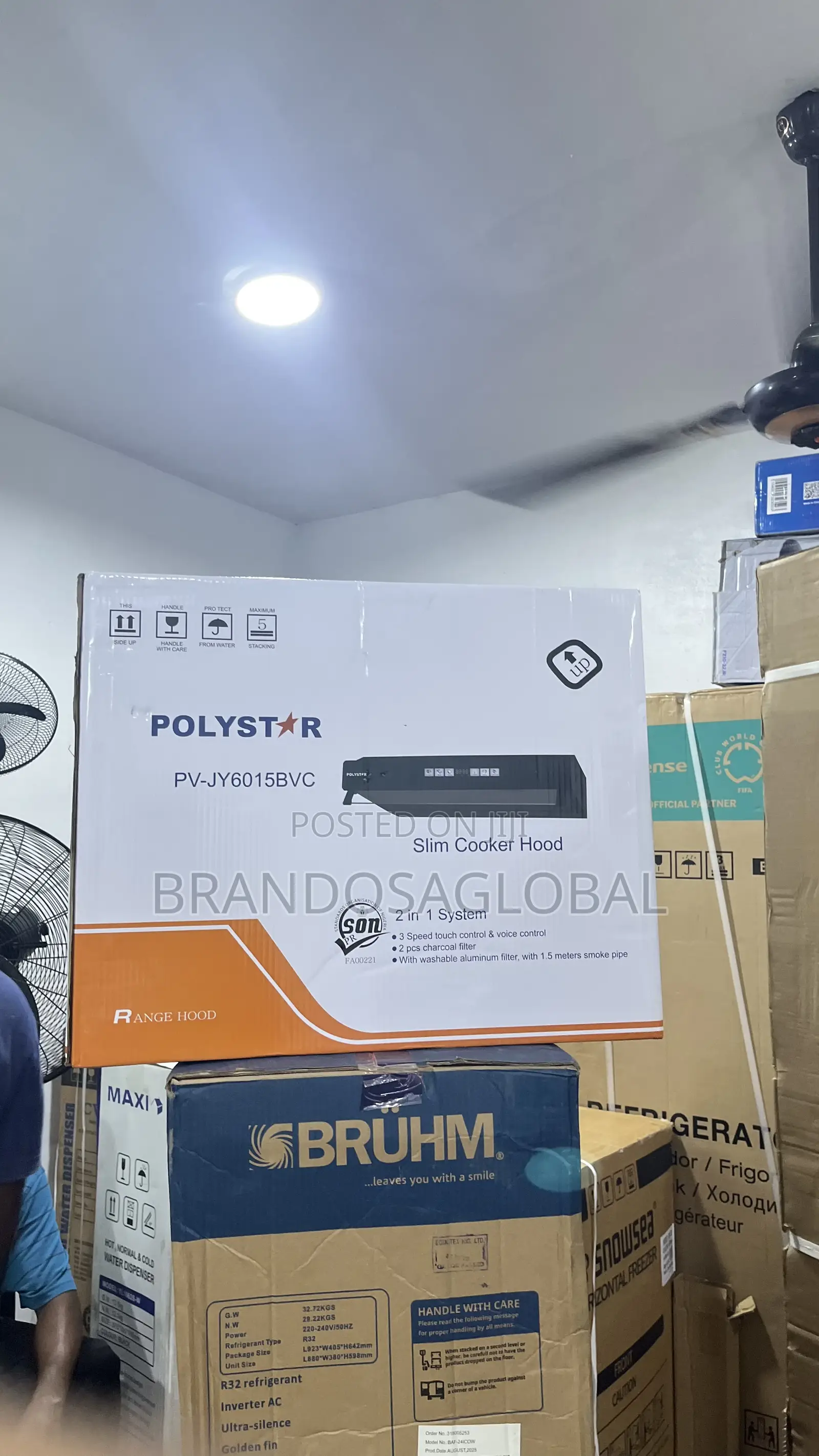 Polystar Slim Cooker Hood Pv-Jy6015bvc – Reliable Everyday Cooker Hood