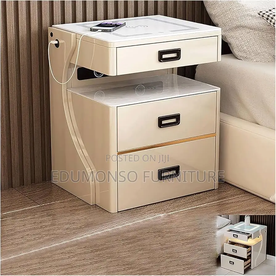 Nightstand With Dual Wireless Charging