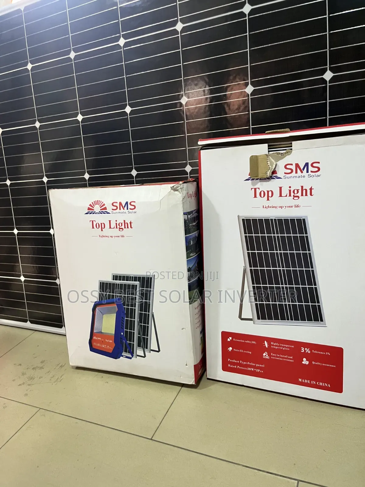 SMS Top Light Solar Flood Light With Solar Panel – 300w