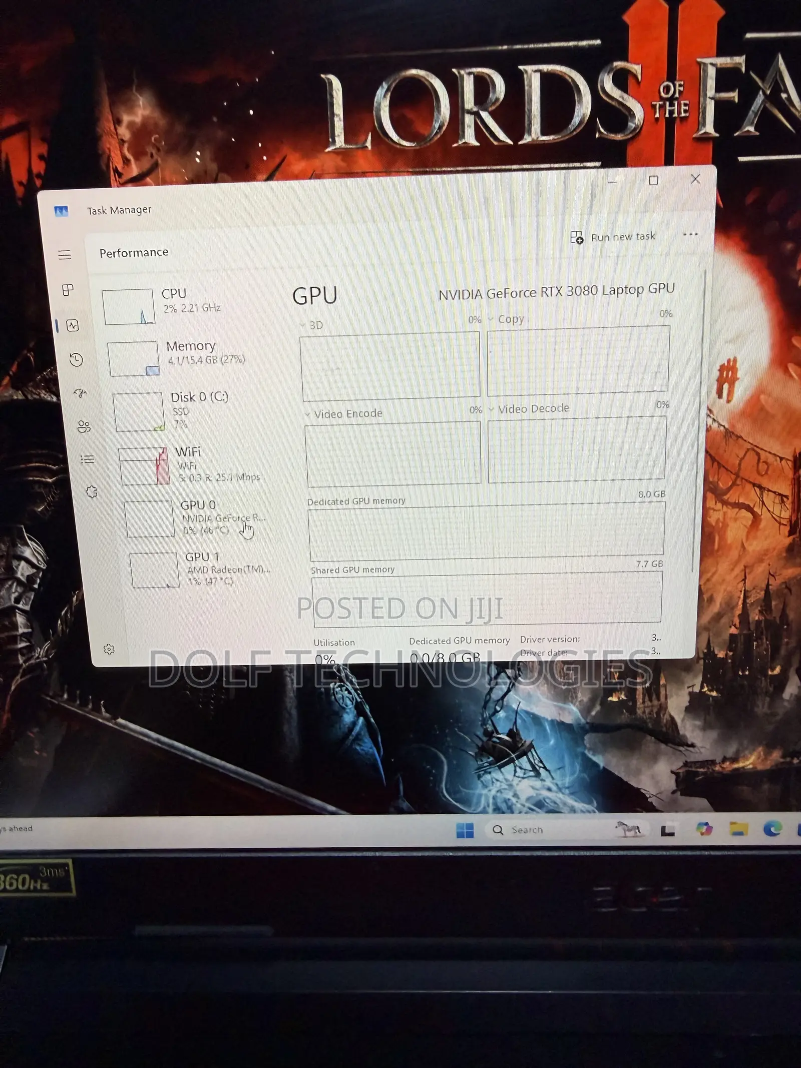 Laptop Acer Nitro 5 16GB AMD Ryzen 7 SSD 512GB