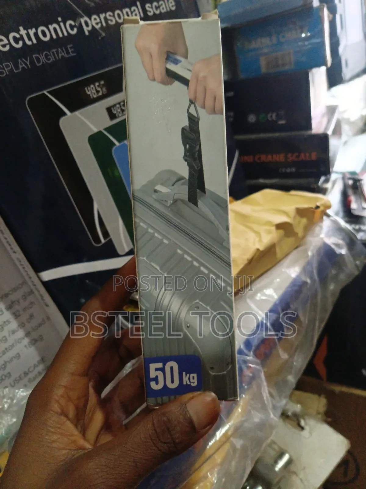 50kg Digital Luggage Scale – Portable Electronic Hanging Scale